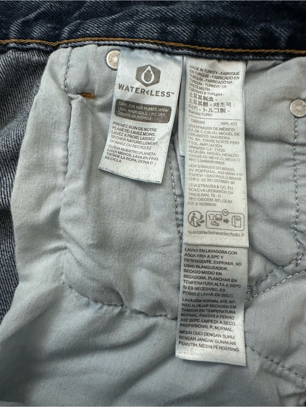 Levi’s 501 Straight Leg Jeans – Dark Blue Wash | W29 L30 | PC9-12501-0395 - Picture 5 of 6
